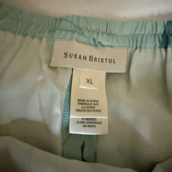 Susan Bristol Mint Set Buttoned Top + Maxi Skirt Size L - Picture 10 of 12